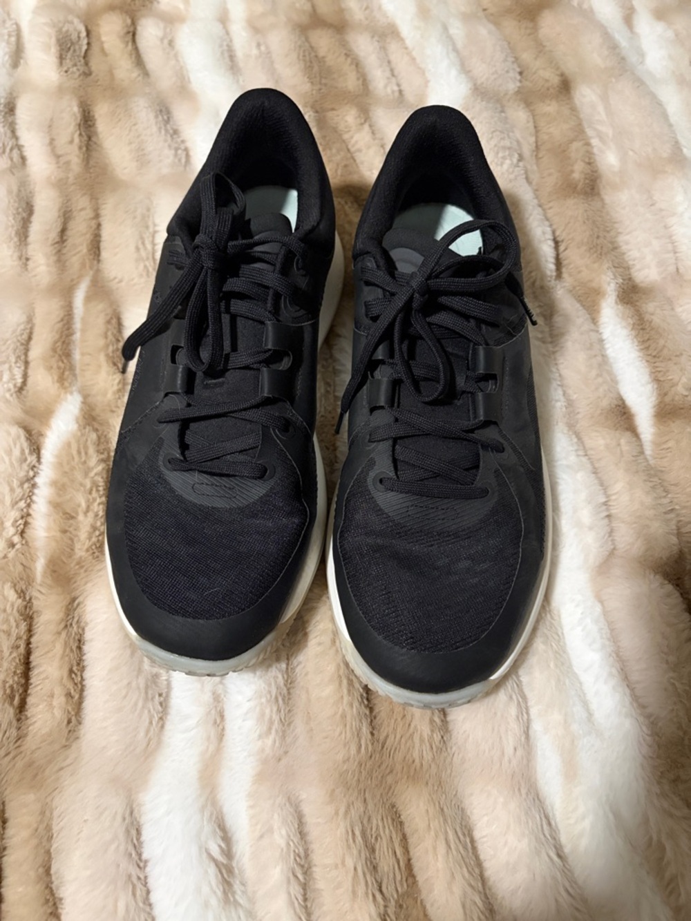 lululemon athletica Black Athletic Sneakers with White Soles